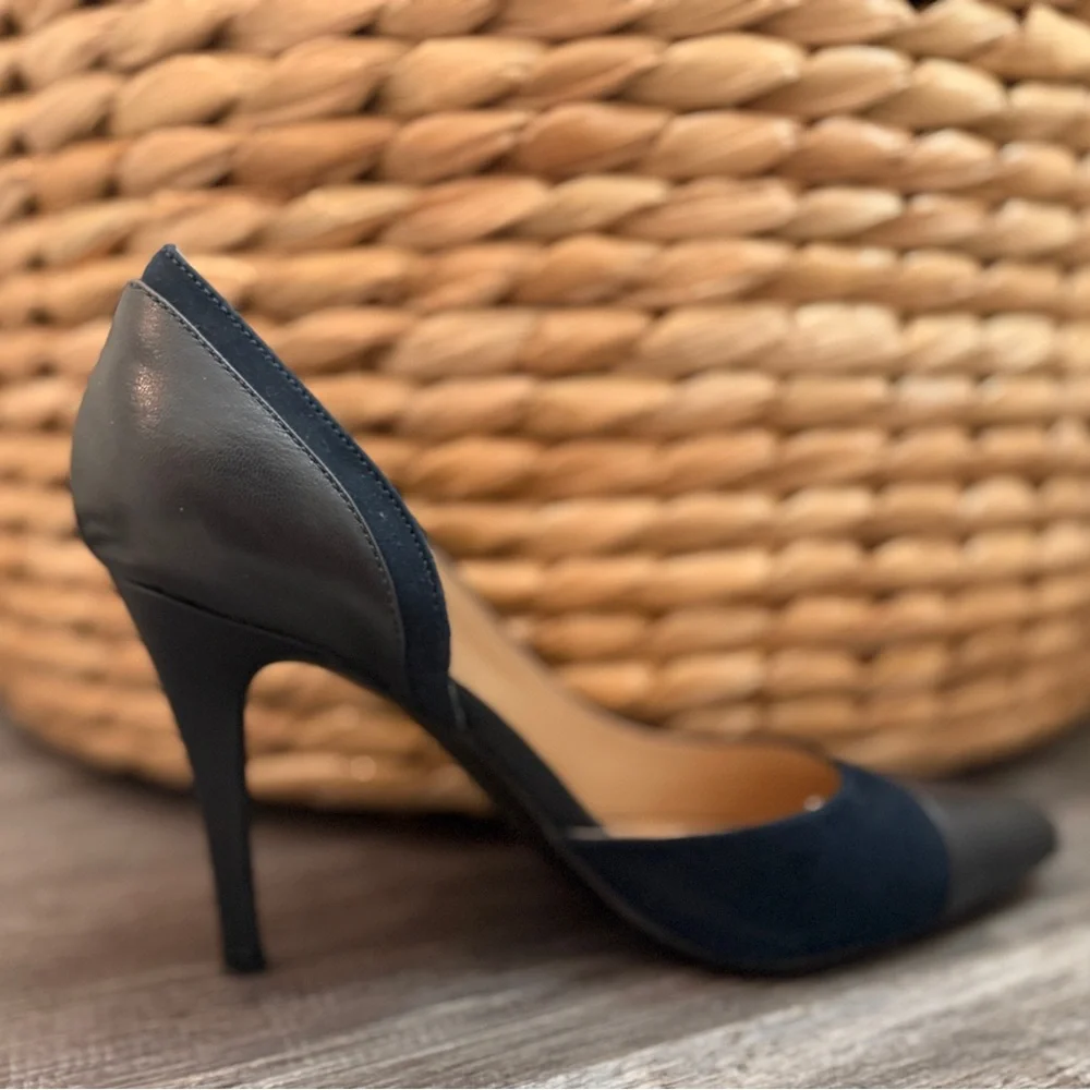 Nine West Navy Blue Alvaa D’orsay Pump High Heels - Picture 3 of 6